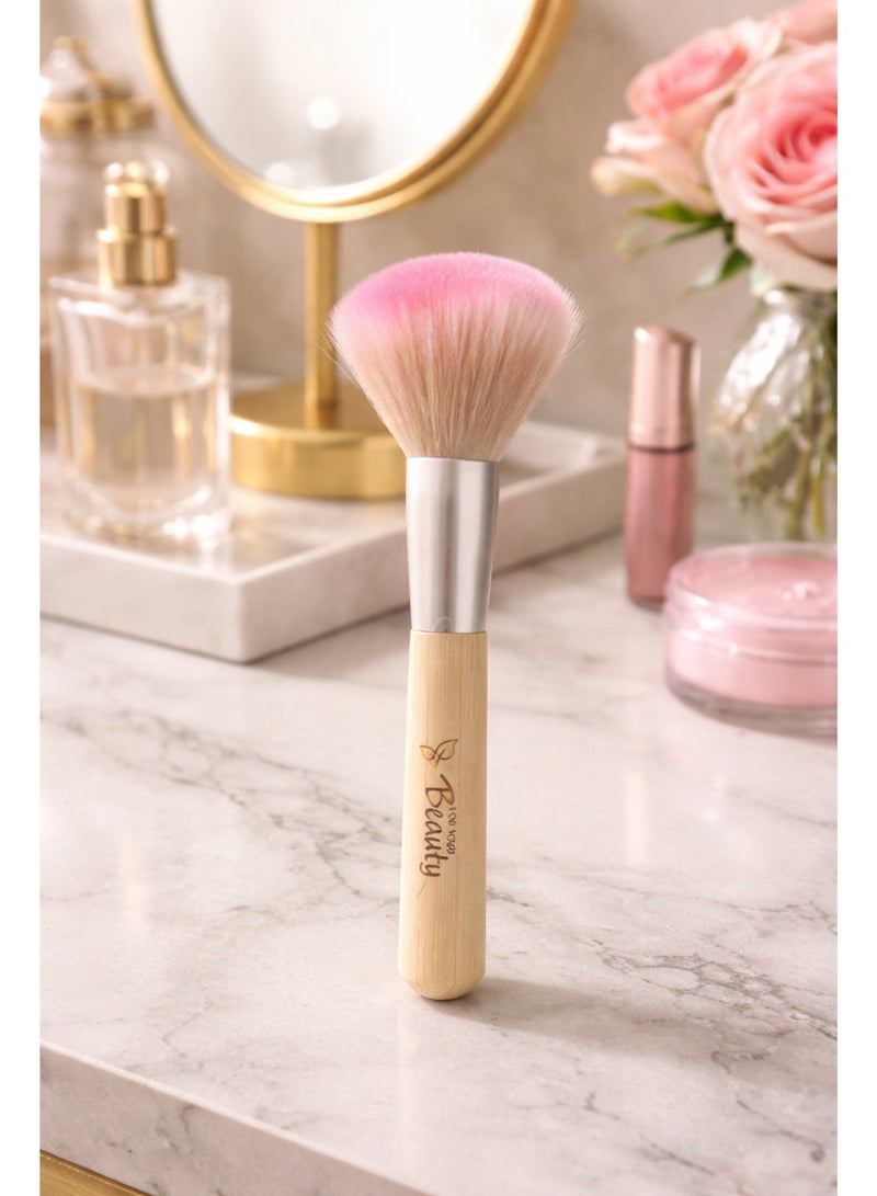Rossmann We Love Nature Powder Brush with FSC Bamboo Handle – Vegan & Eco-Friendly - Image 4
